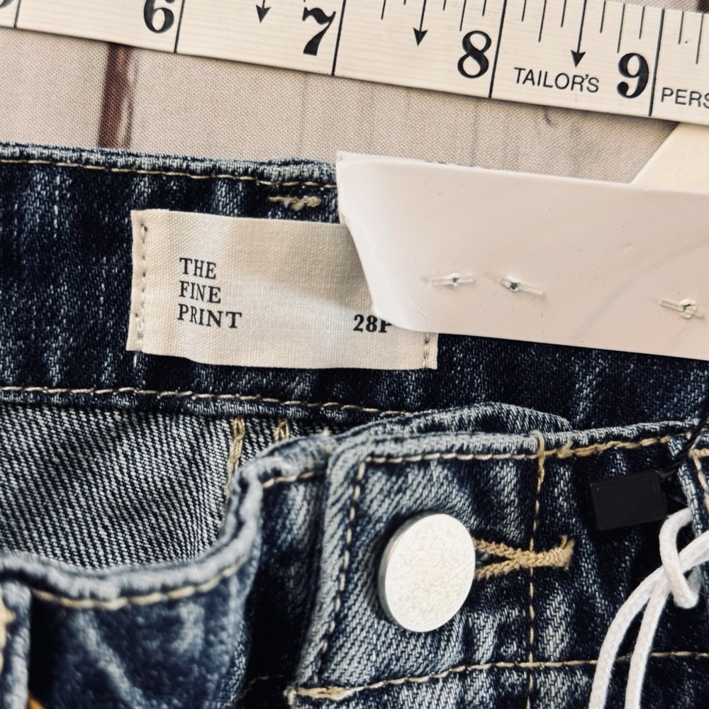 The Fine Print Short Story Barrel Leg Carpenter Jeans Women's 28P Petite NWT - Picture 8 of 11